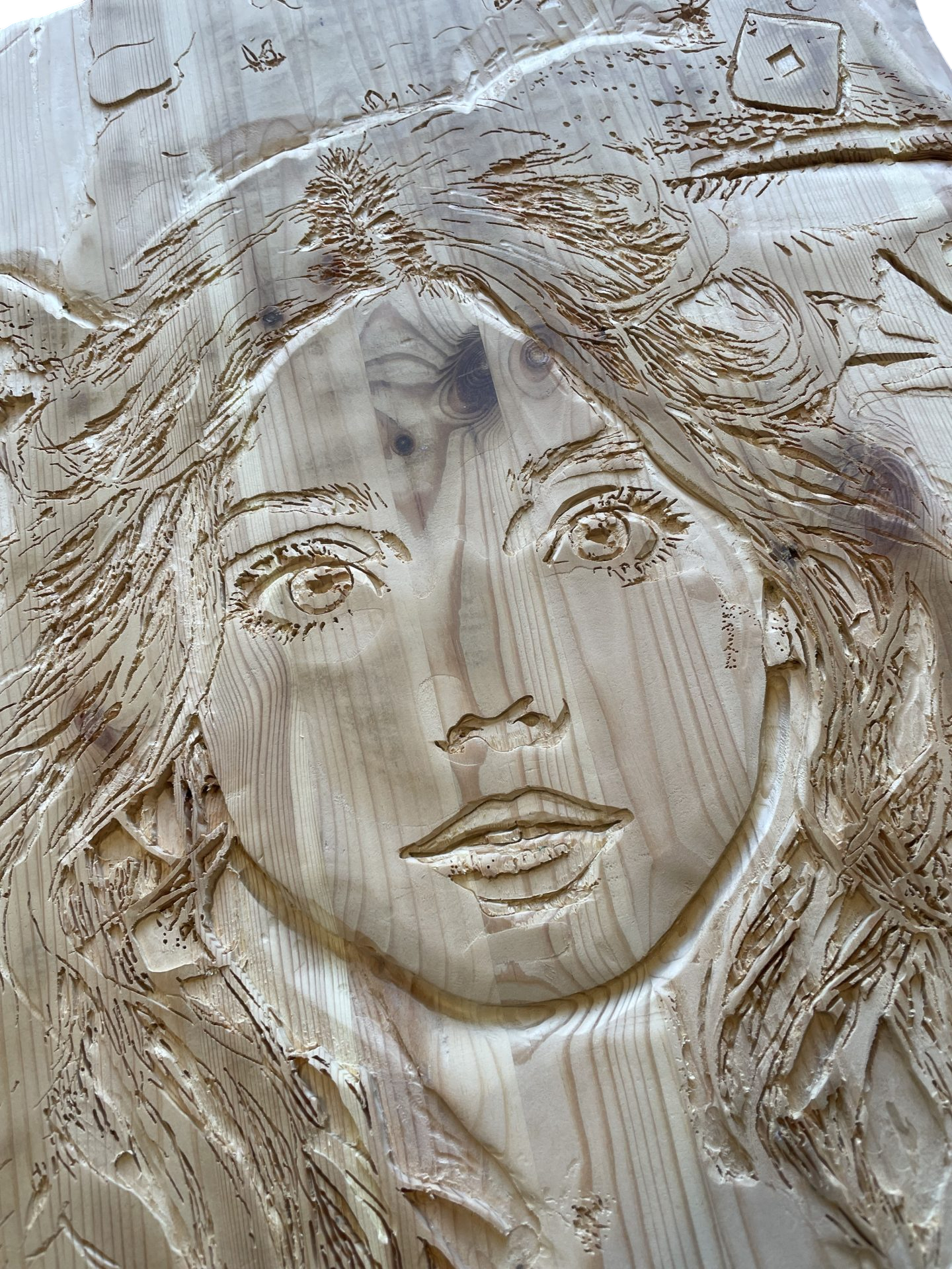 Alice au pays des merveilles : Gravure et peinture Fluo UV sur bois 21 img 6110 Photoroom