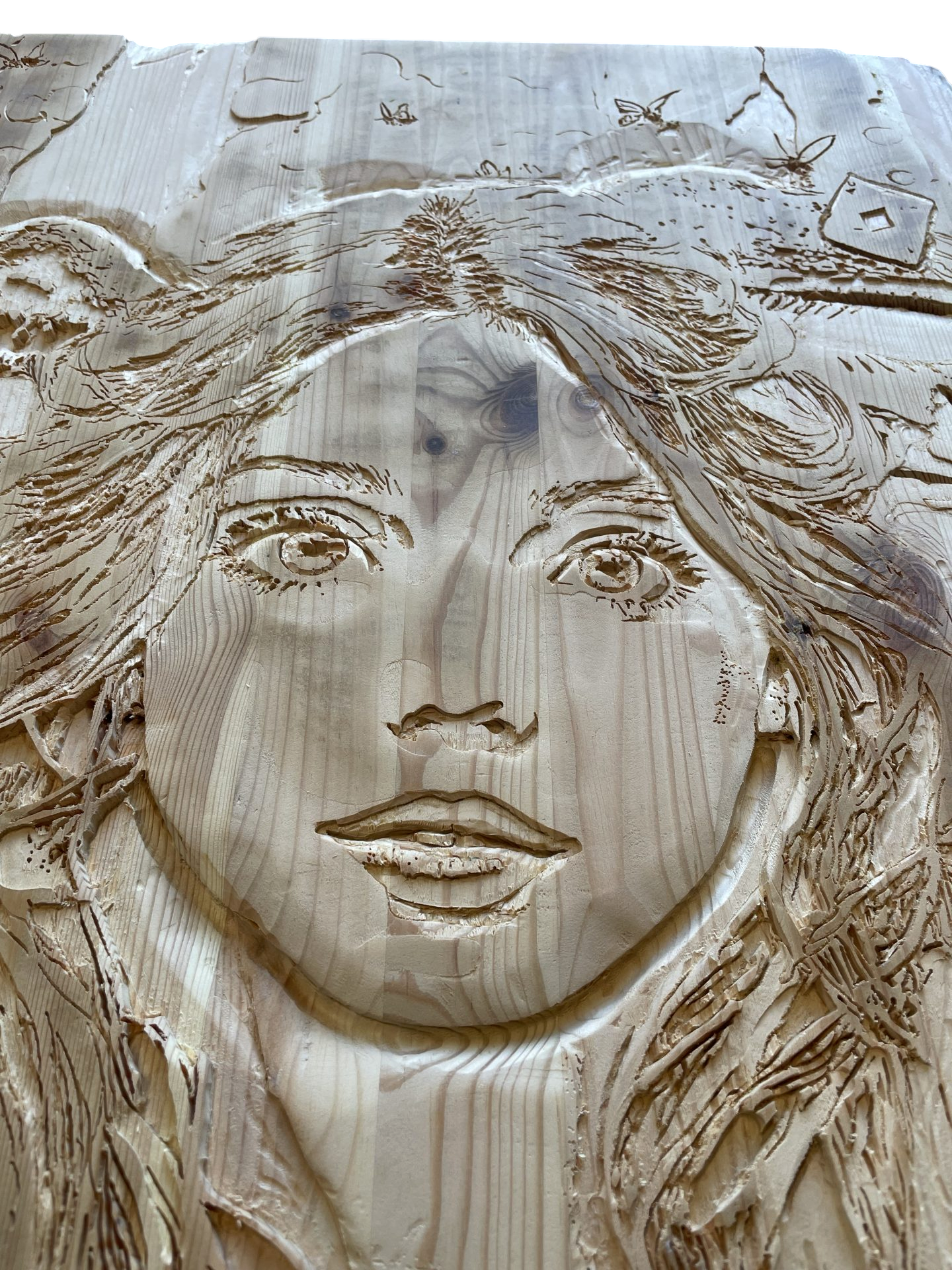 Alice au pays des merveilles : Gravure et peinture Fluo UV sur bois 33 img 6113 Photoroom